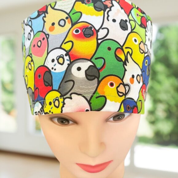 Premium EveryBirdy~ Ponytail Scrub Cap, Surgical Hat, OR, MC, RN, Cap, Gift. - Picture 3 of 5